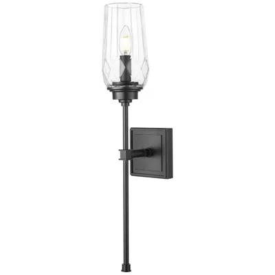 Z-lite Cosmo By  Matte Black 1 Light Wall Sconce