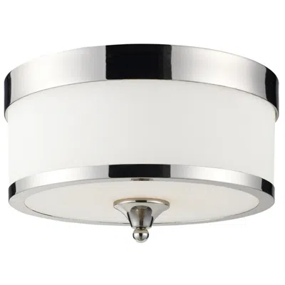 Z-lite Cosmopolitan By  Chrome 3 Light Flush Mount