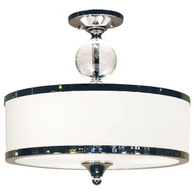 Z-lite Cosmopolitan By  Chrome 3 Light Semi Flush Mount