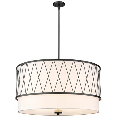 Z-lite Dalton By  Matte Black 32 Inch 5 Light Pendant