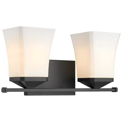 Z-lite Darcy By  Matte Black 2 Light Vanity