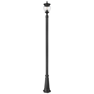 Z-lite Davina 114 1/4"h Black Outdoor Post Light With Base