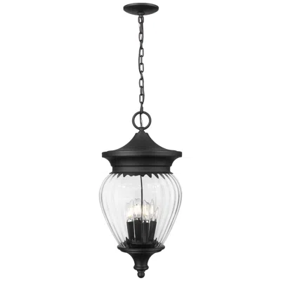 Z-lite Davina 23 3/4"h Black 4-light Outdoor Hanging Light