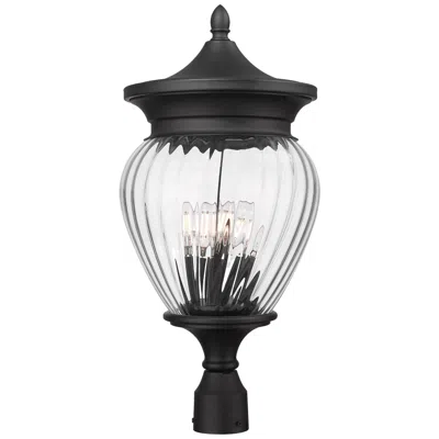 Z-lite Davina 25 1/4" High Black 4-light Outdoor Post Light