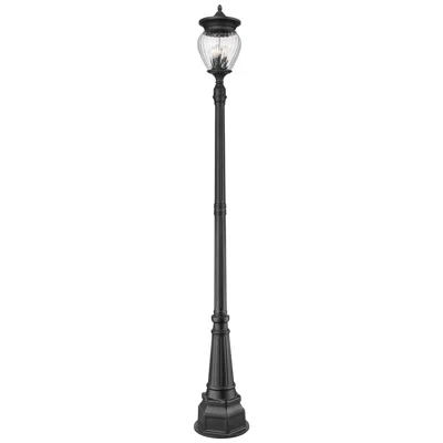 Z-lite Davina By  Black 14.25 Inch 4 Light Outdoor Post Mounted Fixture