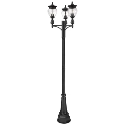Z-lite Davina By  Black 31.5 Inch 3 Light Outdoor Post Mounted Fixture