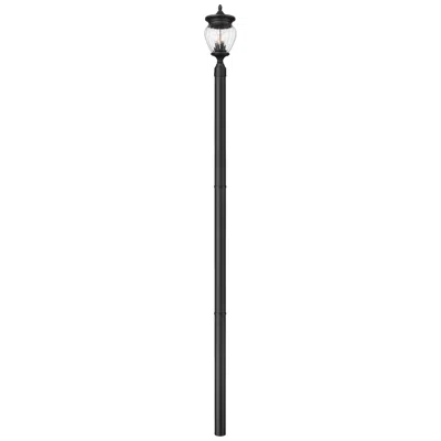 Z-lite Davina By  Black 9 Inch 3 Light Outdoor Post Mounted Fixture