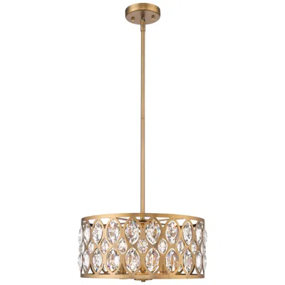 Z-lite Dealey 19 1/4" Wide Heirloom Brass 5-light Chandelier