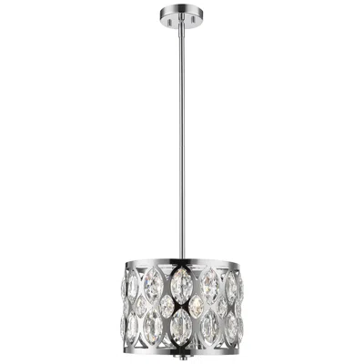 Z-lite Dealey By  Chrome 12 Inch 3 Light Chandelier