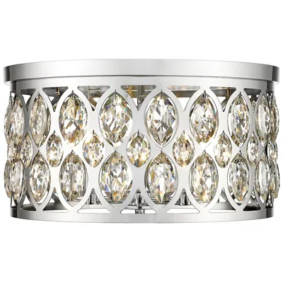 Z-lite Dealey By  Chrome 18 Inch 5 Light Flush Mount