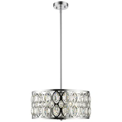 Z-lite Dealey By  Chrome 19.75 Inch 5 Light Chandelier