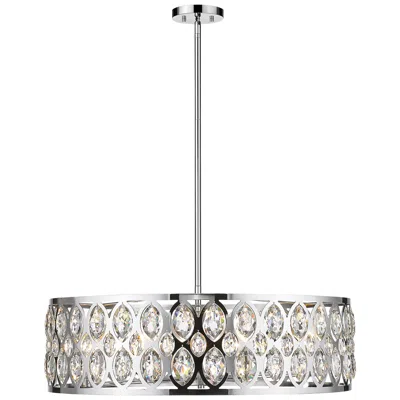 Z-lite Dealey By  Chrome 30.25 Inch 8 Light Chandelier