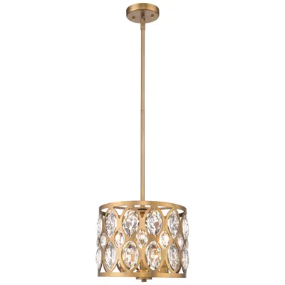 Z-lite Dealey By  Heirloom Brass 12 Inch 3 Light Chandelier