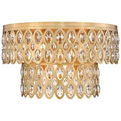 Z-lite Dealey By  Heirloom Brass 20 Inch 9 Light Flush Mount