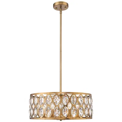 Z-lite Dealey By  Heirloom Brass 23.25 Inch 6 Light Chandelier