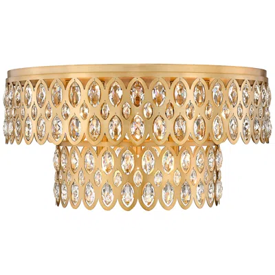 Z-lite Dealey By  Heirloom Brass 24 Inch 12 Light Flush Mount