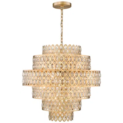 Z-lite Dealey By  Heirloom Brass 32.5 Inch 17 Light Pendant