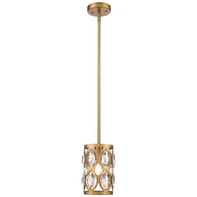 Z-lite Dealey By  Heirloom Brass 6.5 Inch 1 Light Mini Pendant