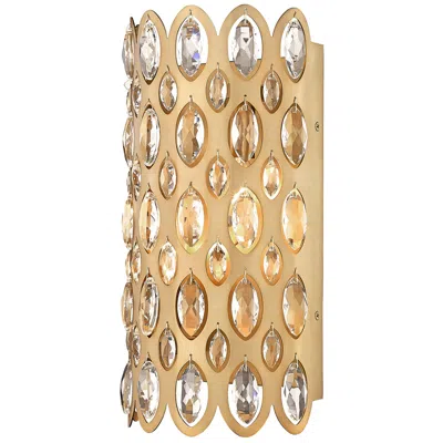Z-lite Dealey By  Heirloom Brass 6.75 Inch 2 Light Wall Sconce