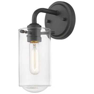 Z-lite Delaney 11 3/4" High Matte Black Wall Sconce