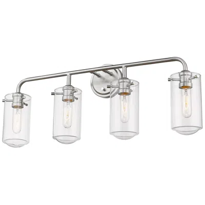 Z-lite Delaney 30" Wide High Brushed Nickel 4-light Bath Light