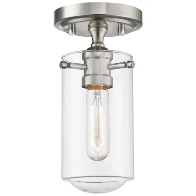Z-lite Delaney By  Brushed Nickel 5 Inch 1 Light Flush Mount
