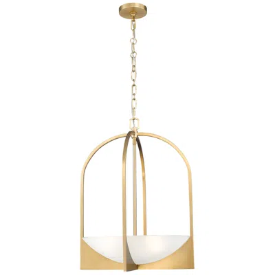 Z-lite Devon 18" Wide Modern Gold 4-light Lantern Pendant