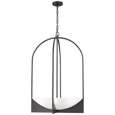 Z-lite Devon By  Matte Black 6 Light Chandelier