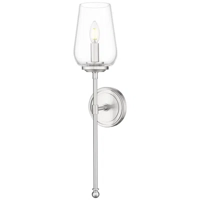 Z-lite Dominique By  Brushed Nickel 1 Light Wall Sconce