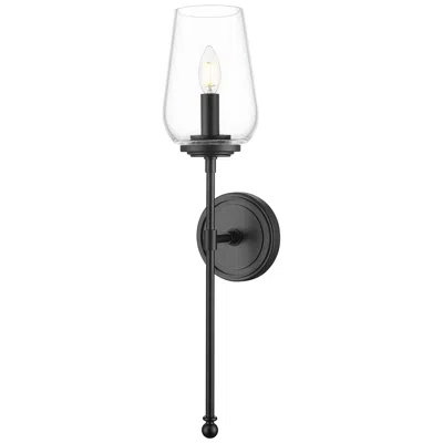 Z-lite Dominique By  Matte Black 1 Light Wall Sconce