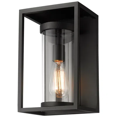 Z-lite Dunbroch 13" High Black Outdoor Wall Light