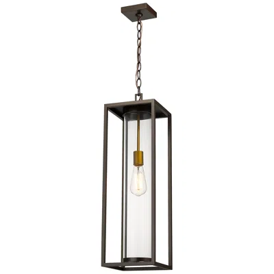 Z-lite Dunbroch 26 3/4" High Deep Bronze Outdoor Hanging Light