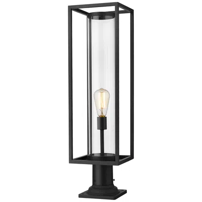 Z-lite Dunbroch 29 3/4" High Black Outdoor Pier Mount Light