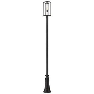 Z-lite Dunbroch By  Black 115.75 Inch 1 Light Outdoor Post Mounted Fixture