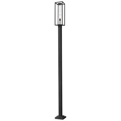 Z-lite Dunbroch By  Black 120.25 Inch 1 Light Outdoor Post Mounted Fixture