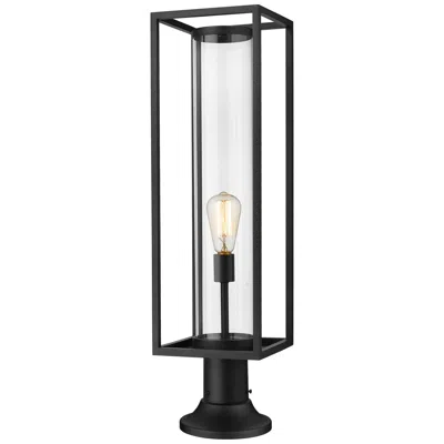 Z-lite Dunbroch By  Black 29.75 Inch 1 Light Outdoor Pier Mounted Fixture