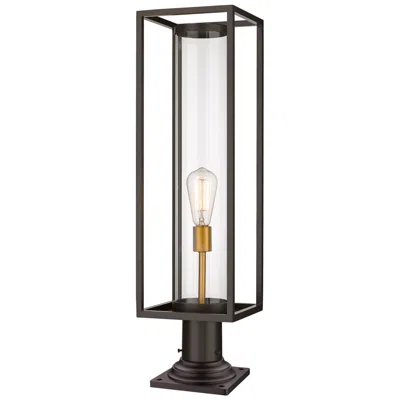 Z-lite Dunbroch By  Bronze + Brass 29.75 Inch 1 Light Pier Mounted Fixture