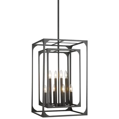 Z-lite Easton 16 1/2" Wide 8-light Open Rectangle Chandelier