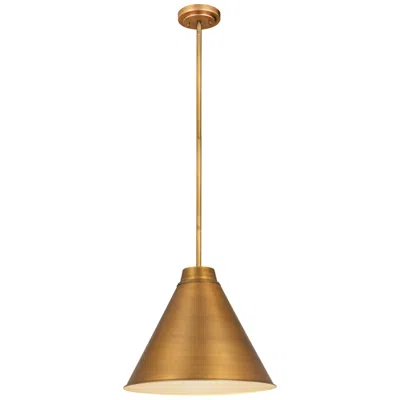 Z-lite Eaton By  Rubbed Brass 18 Inch 1 Light Pendant