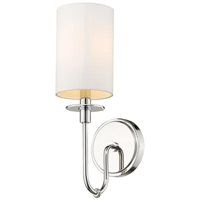 Z-lite Ella By  Polished Nickel 5 Inch 1 Light Wall Sconce