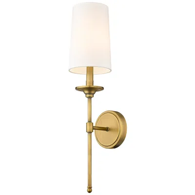 Z-lite Emily 24" High Rubbed Brass Metal Wall Sconce