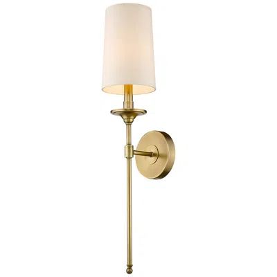 Z-lite Emily 26" High Rubbed Brass Metal Wall Sconce