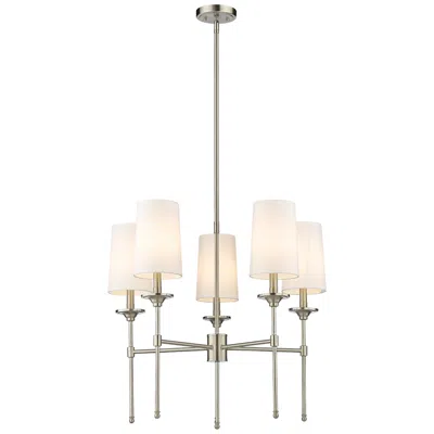 Z-lite Emily By  Brushed Nickel 28 Inch 5 Light Chandelier