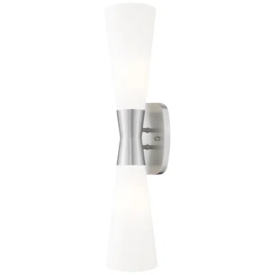 Z-lite Emrys By  Brushed Nickel 2 Light Wall Sconce