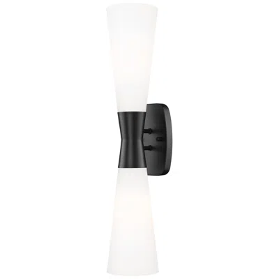 Z-lite Emrys By  Matte Black 2 Light Wall Sconce