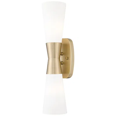 Z-lite Emrys By  Modern Gold 2 Light Wall Sconce