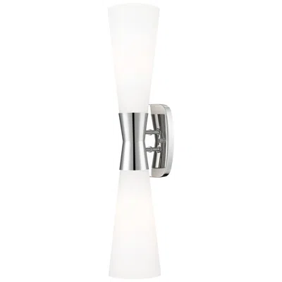 Z-lite Emrys By  Polished Nickel 2 Light Wall Sconce