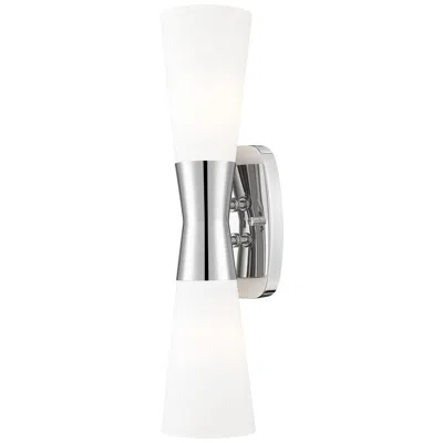 Z-lite Emrys By  Polished Nickel 2 Light Wall Sconce