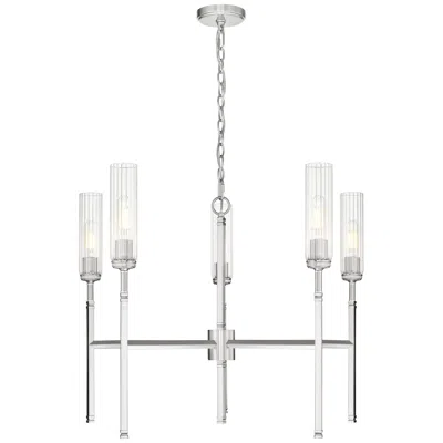 Z-lite Esme By  32 Inch Brushed Nickel 5 Light Chandelier