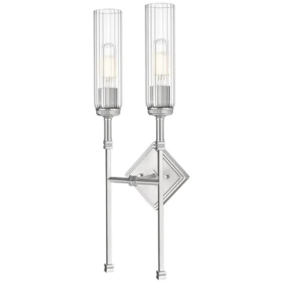 Z-lite Esme By  Brushed Nickel 2 Light Wall Sconce